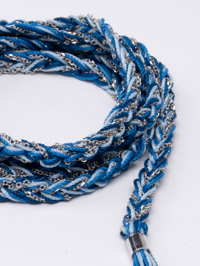 Silver Necklace Scarf “Fabric” - 3 colors