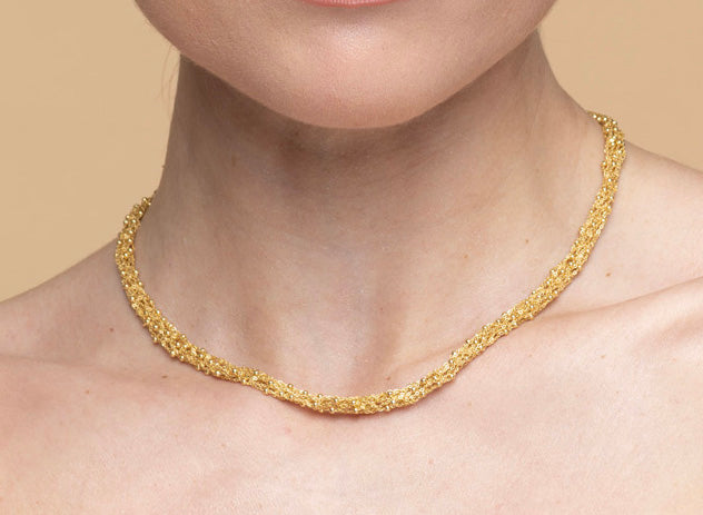 Necklace “Crochet Link” - 3 colors
