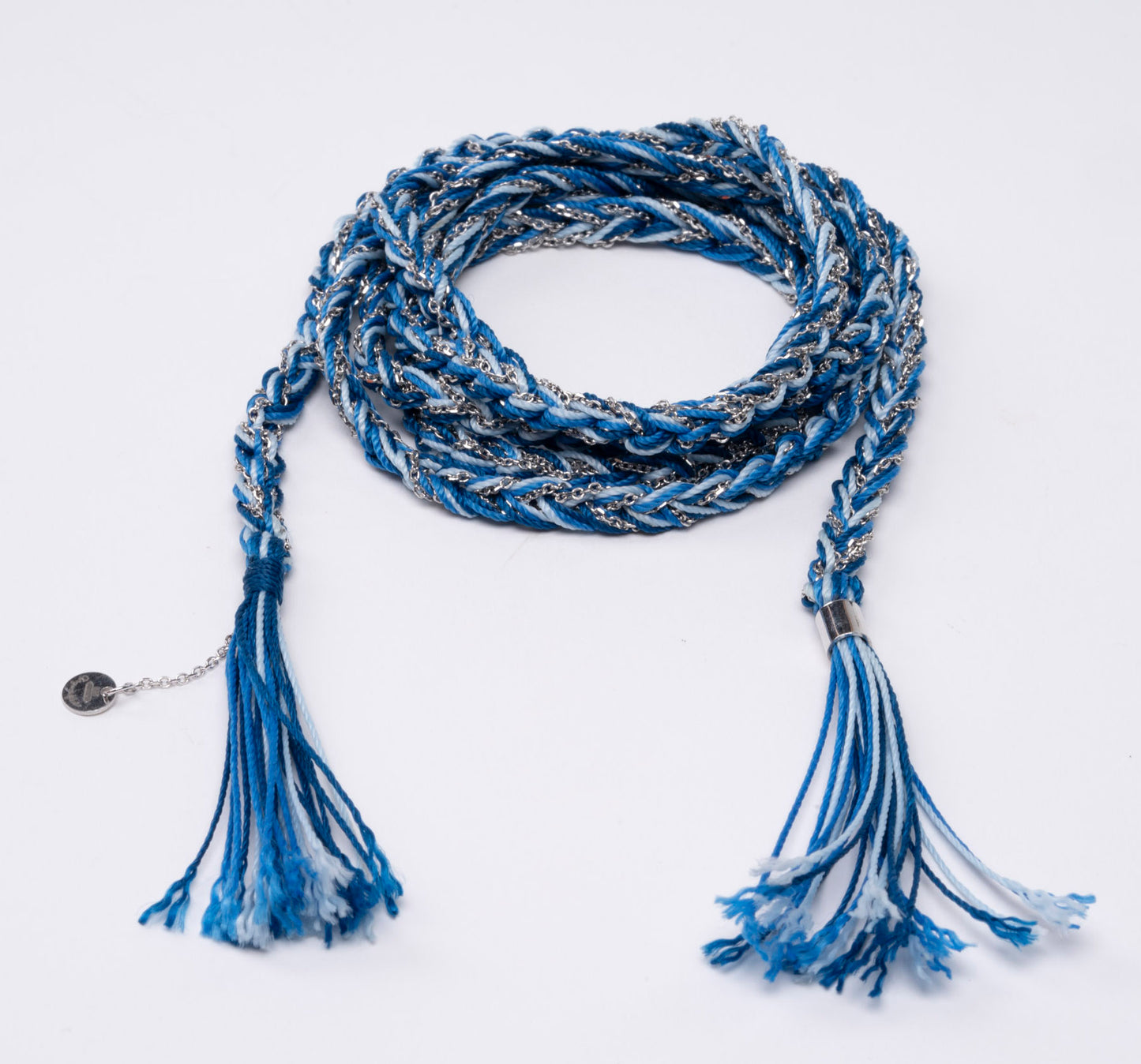 Silver Necklace Scarf “Fabric” - 3 colors