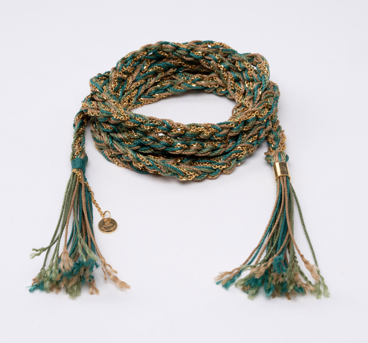 Silver Necklace Scarf “Fabric” - 3 colors