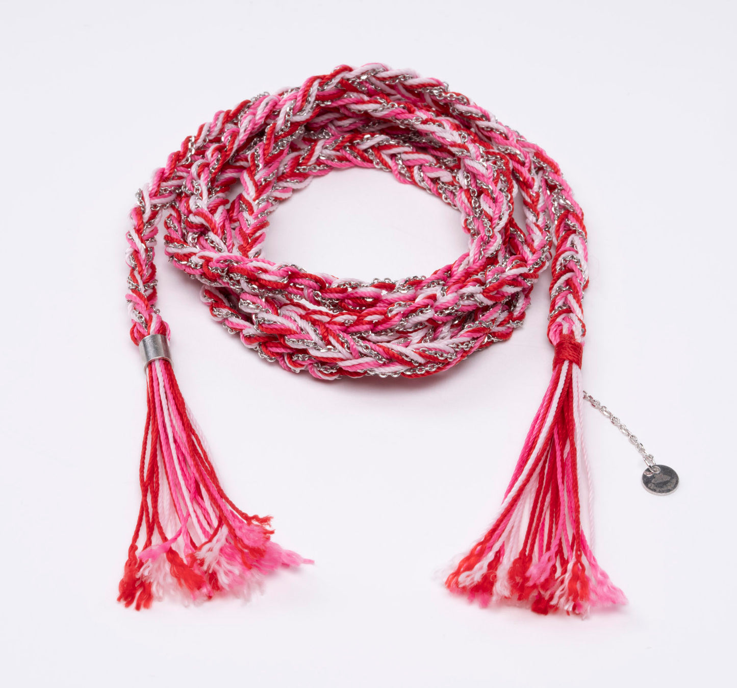 Silver Necklace Scarf “Fabric” - 3 colors