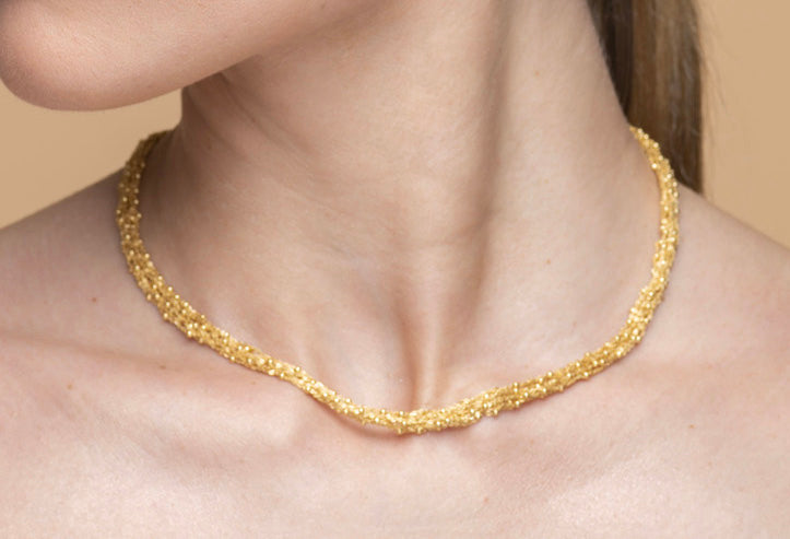 Necklace “Crochet Link” - 3 colors