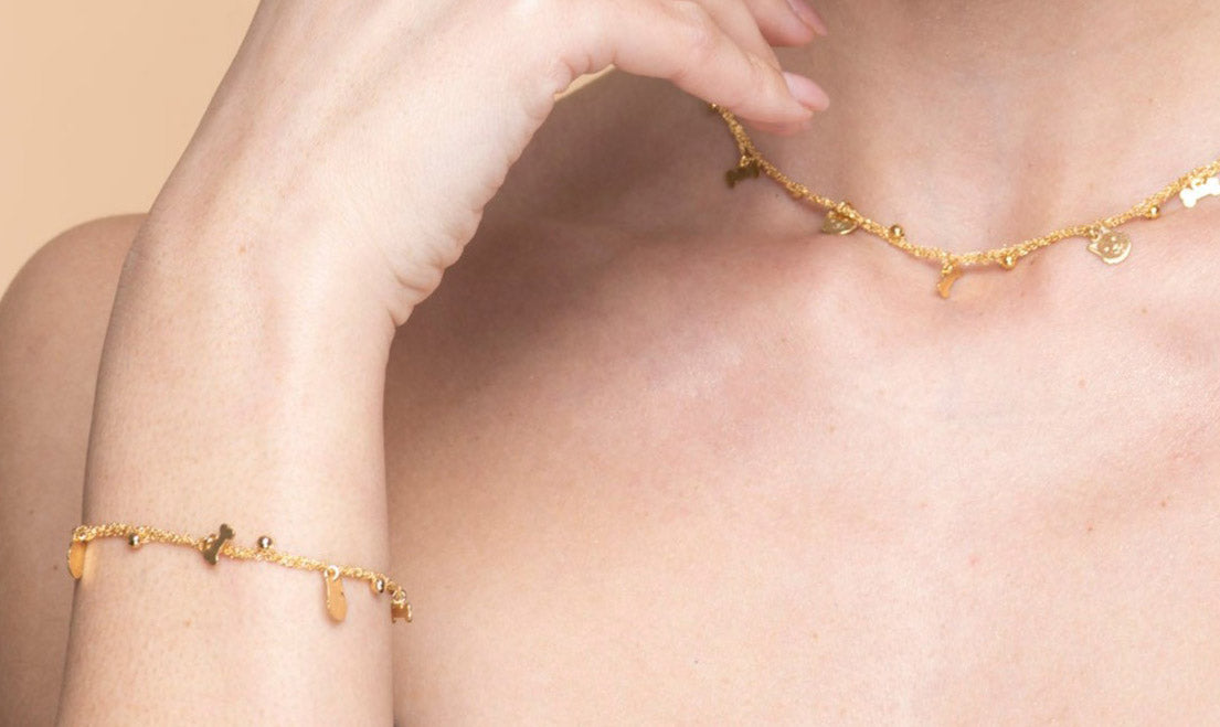 Bracelet “Dog & Bone Charms” - 3 colors